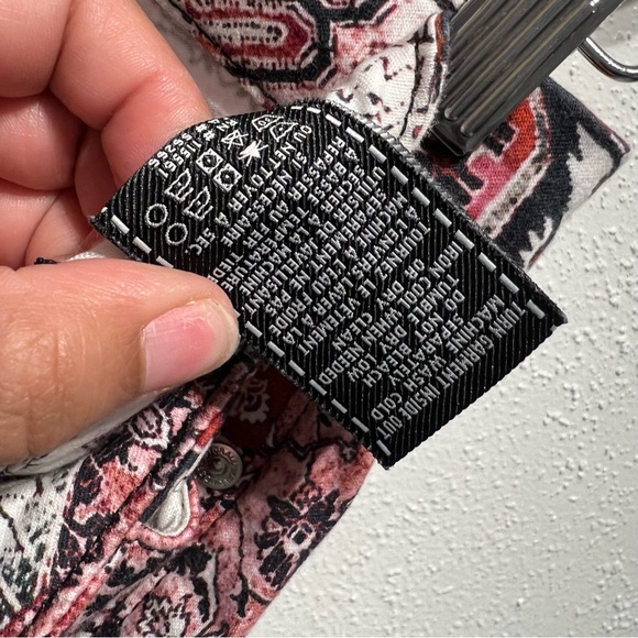 7 For All Mankind Ankle Skinny Olympia Mosaic Print Jeans Size 27 - Picture 13 of 15